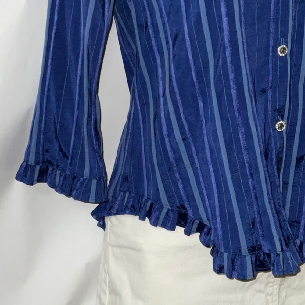 Aegean Top, Blue Stripes, Size S - Picture 2 of 9